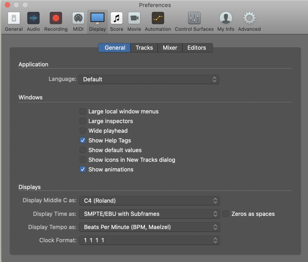 How to change middle C to C4 on Logic Pro, Step 4