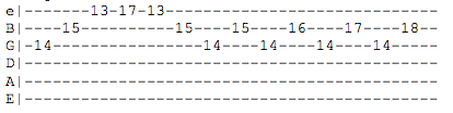 Tab 1 Sweep picking d minor then pedal point