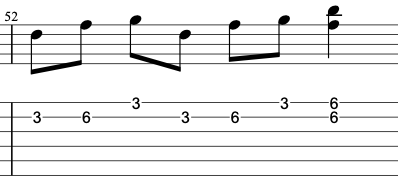 How to use a double stop in the G minor pentatonic scale on electric guitar.