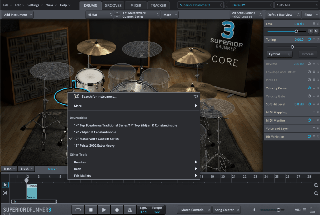 hihat options in sd3